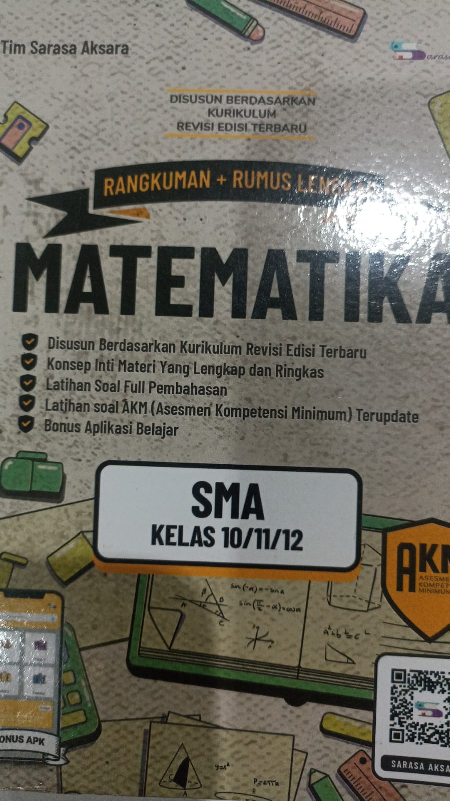 Rangkuman + Rumusan Lengkap Matematika SMA Kls 10, 11, 12